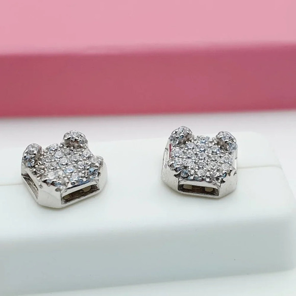 "925 Sterling Silver Cubic Zirconia Earrings, U19254570 - Picture 2 of 11